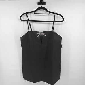 H&M Divided Cami Top Rhinestone Bow L Black Womens Party Evening Holiday New